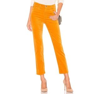 NWT VELVET PANT IN GOLDEN COLOR Size 25